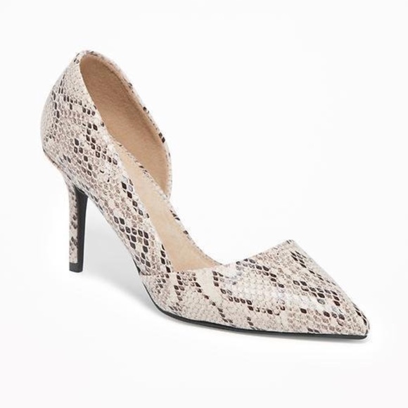 Old Navy Shoes - Old Navy - D’Orsay Pumps - Snake Print